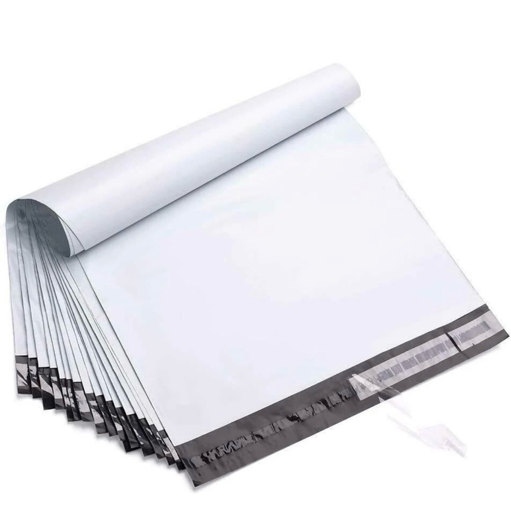 Pack Of 50-12x15.5 WHITE POLY MAILERS ENVELOPES BAGS 3.0 Mil